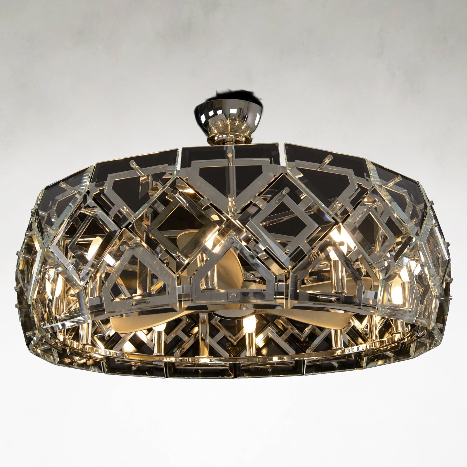Acrylic chandelier - Uma Stone for dining room view 1