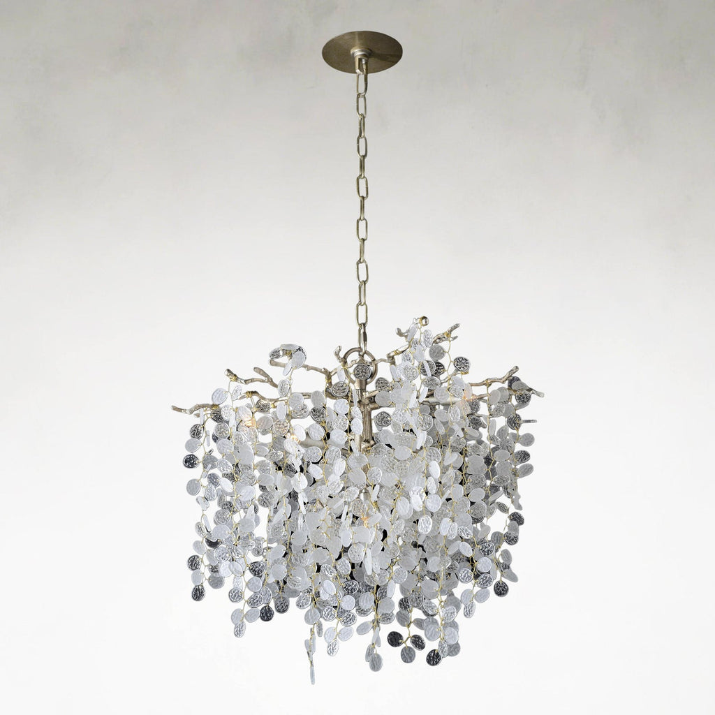 Clear Crystal chandelier - Sable Stone for dining room view 1