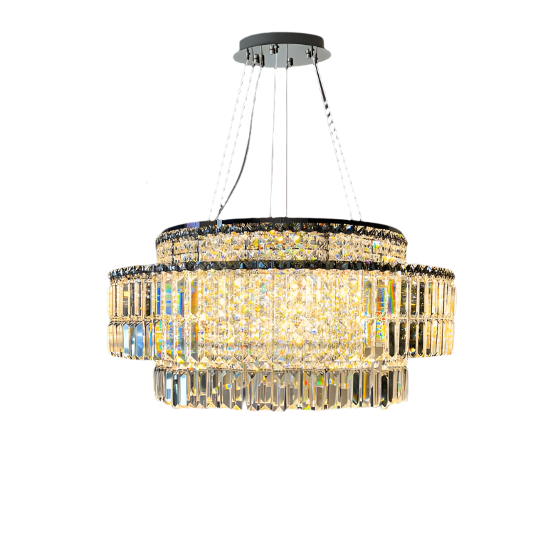 Clear Crystal chandelier - Clara Bay for dining room view 9