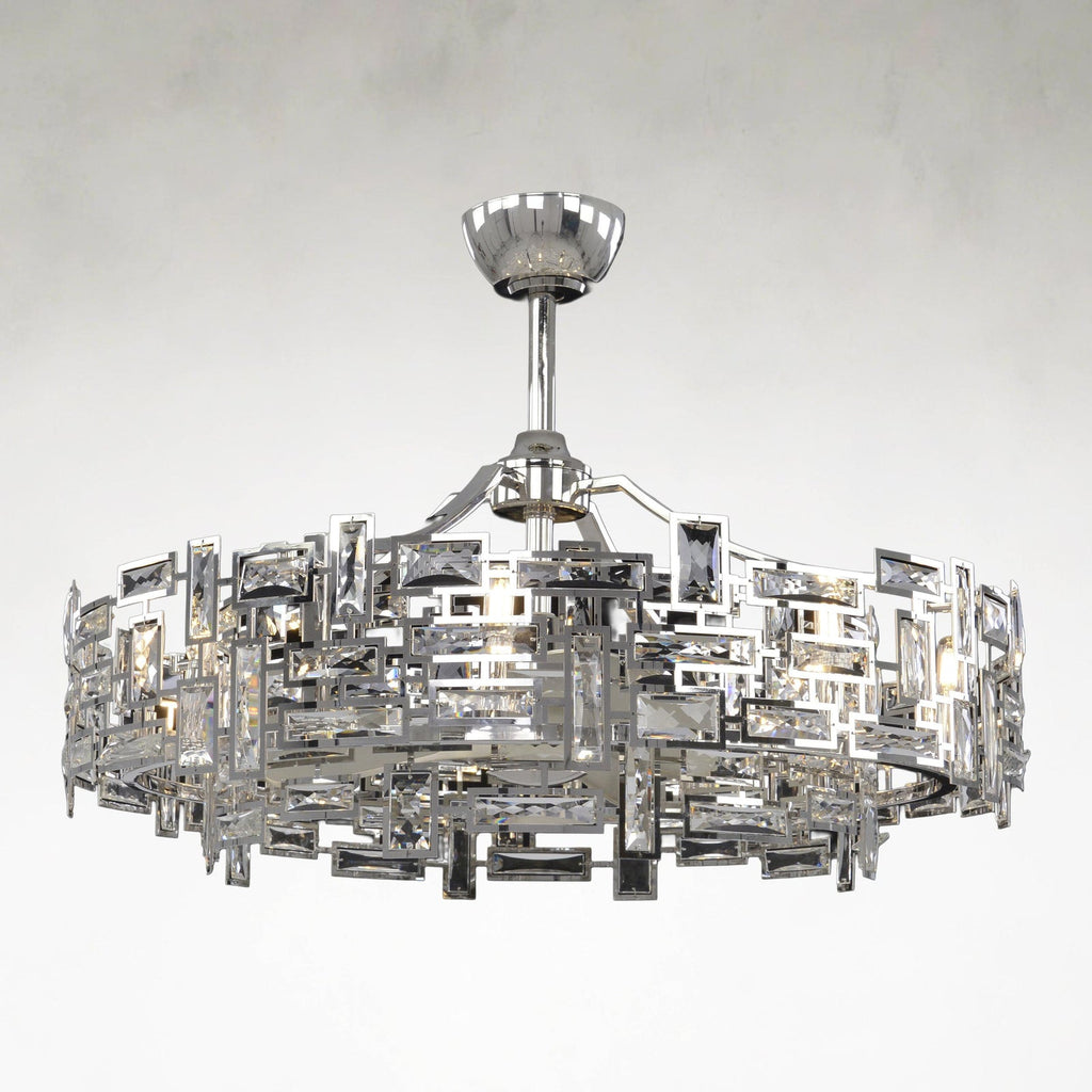 Iron chandelier - Vale Stone for dining room view 1