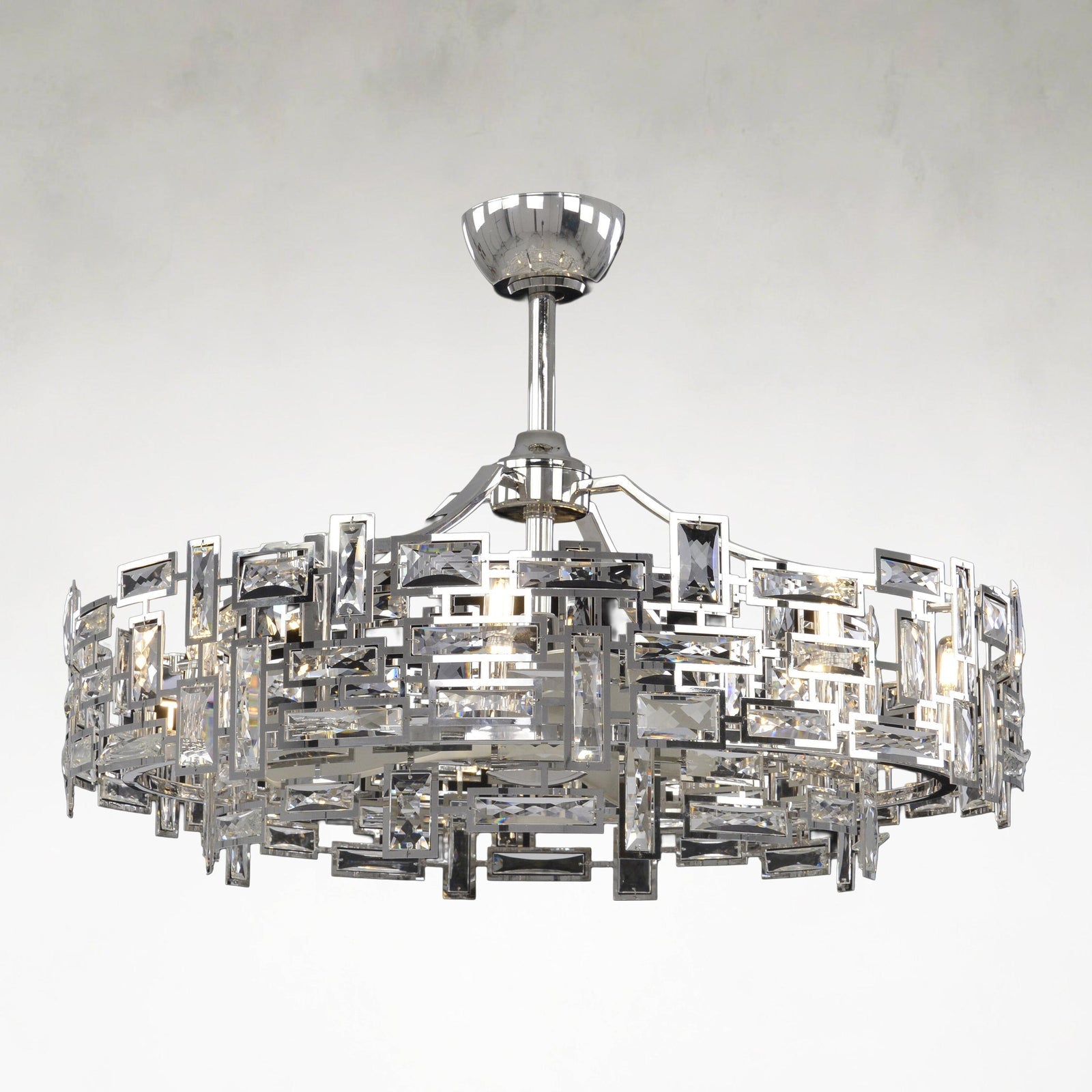 Iron chandelier - Vale Stone for dining room view 1