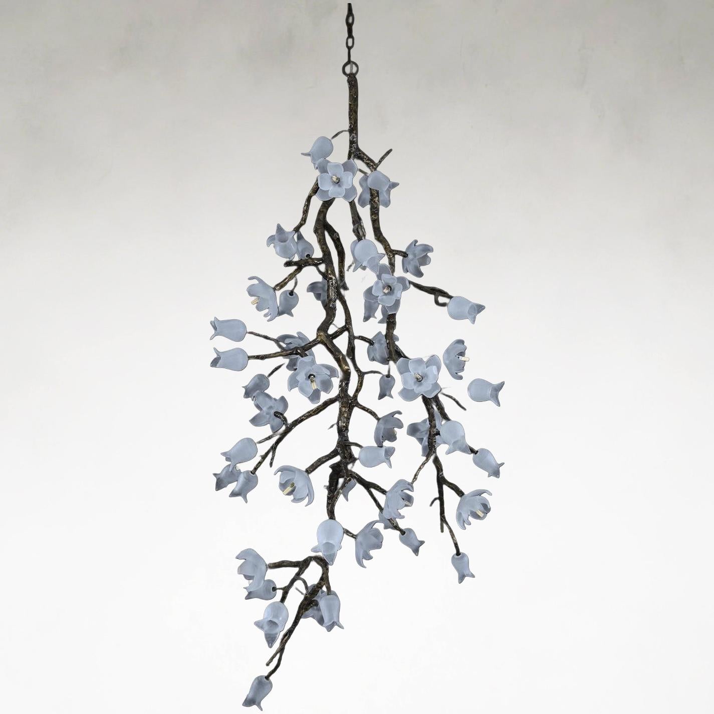 Bronze Acrylic chandelier - Soren Ray for dining room view 5