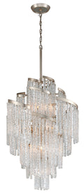 Silver Iron Candle chandelier - Ansel Point for dining room view 1