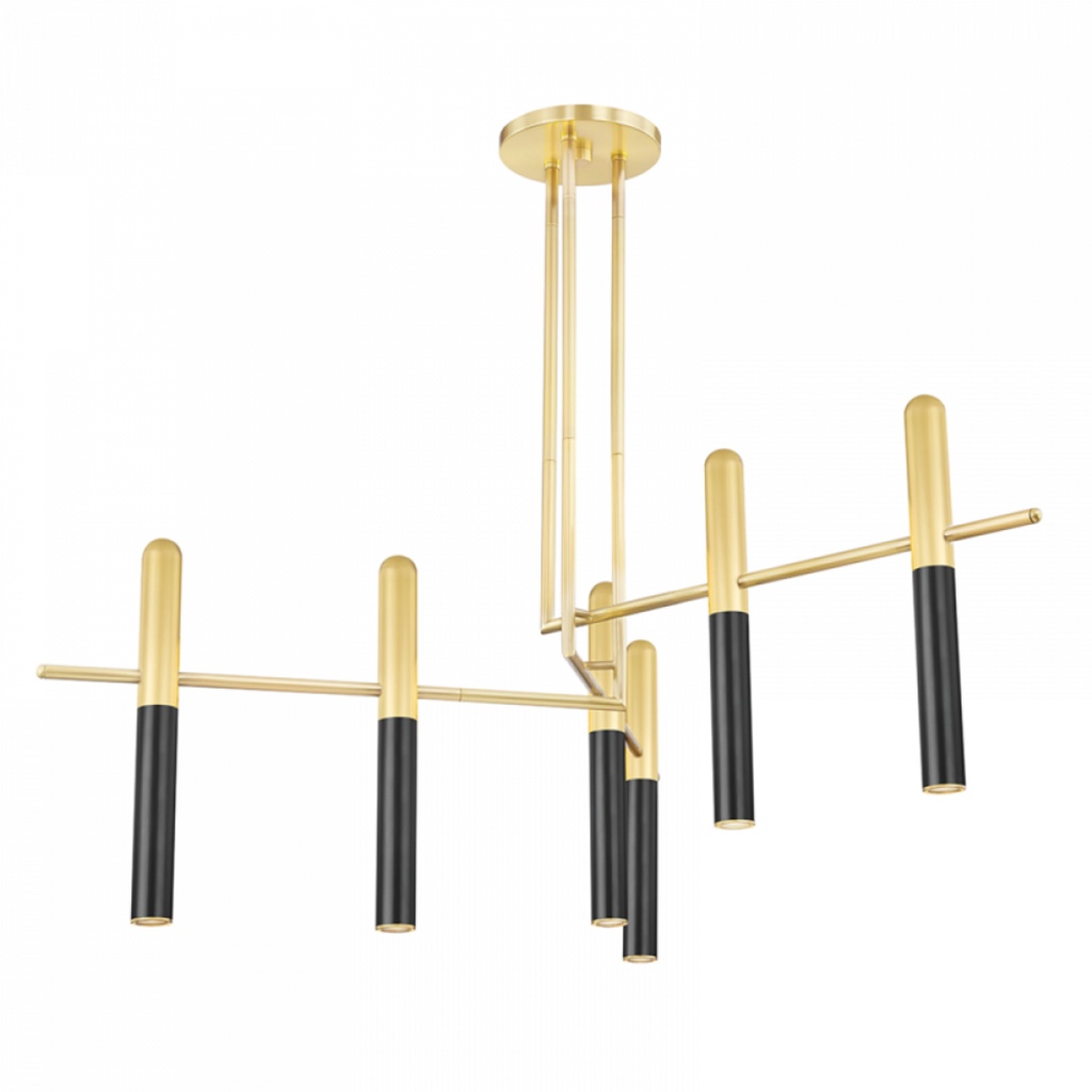Brass Brass chandelier - Della Meadow for dining room view 1