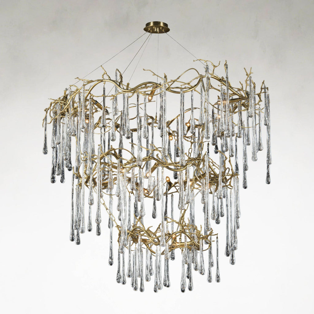 Crystal Branch chandelier - Kestrel Stone for dining room view 1