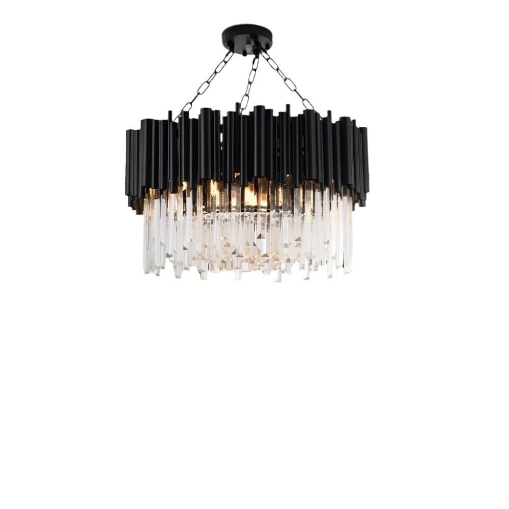 Crystal Round chandelier - Dahlia House for dining room view 11