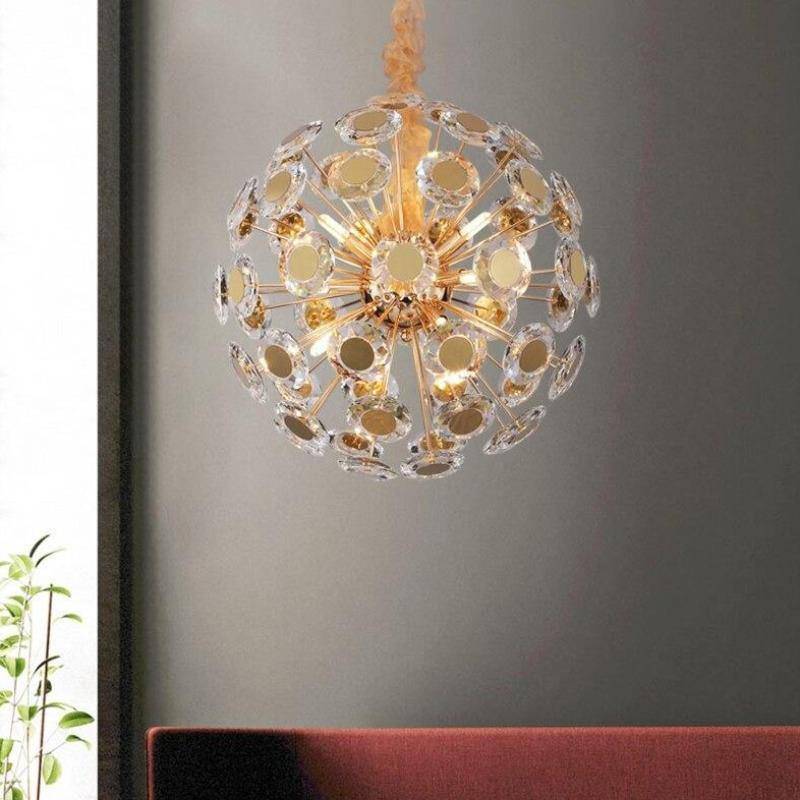 Clear Crystal chandelier - Indra Bay for dining room view 1