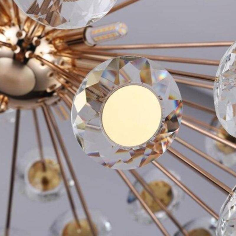 Clear Crystal chandelier - Indra Bay for dining room view 3