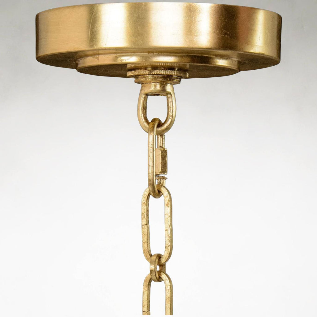 Gold Iron chandelier - Esme Stone for dining room view 3