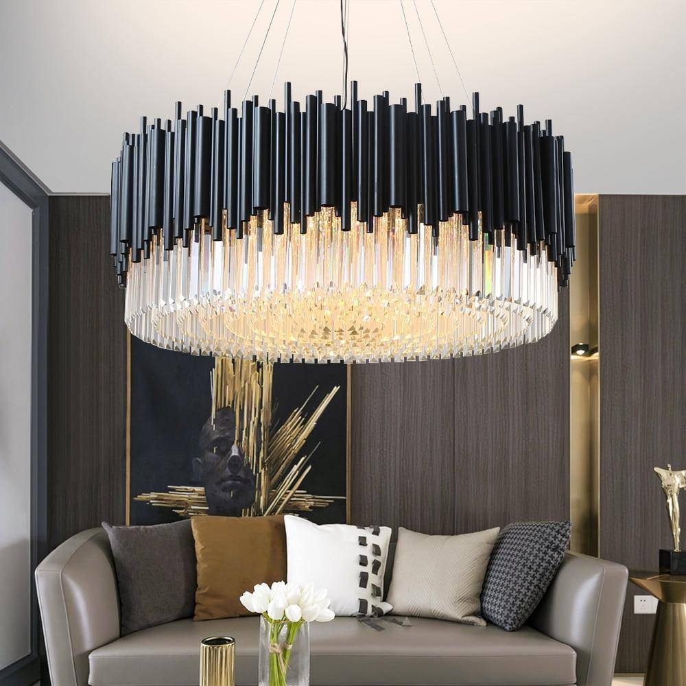 Clear Crystal chandelier - Maren House for dining room view 4