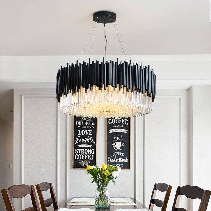 Clear Crystal chandelier - Maren House for dining room view 1