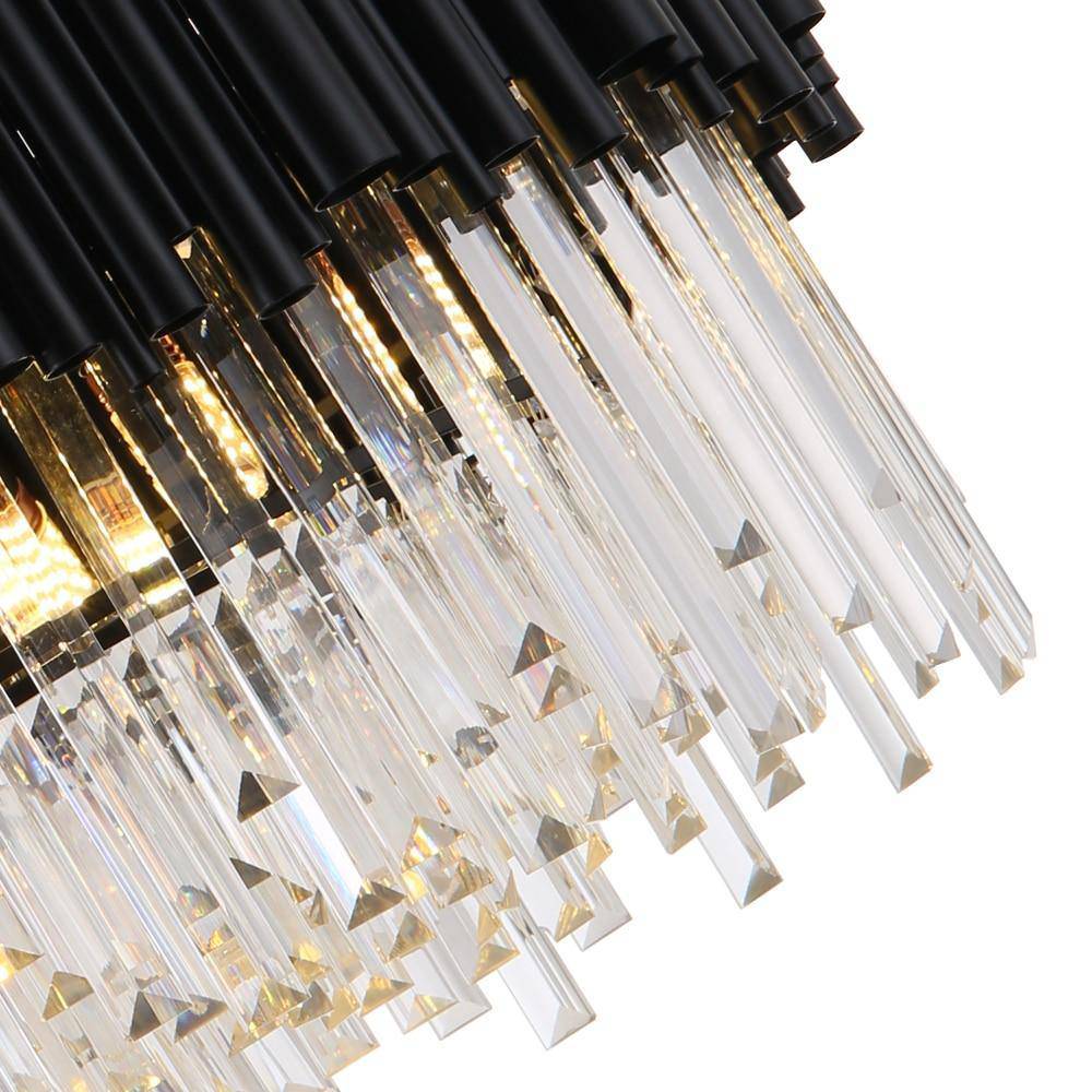 Black Crystal chandelier - Vale Bay for dining room view 5