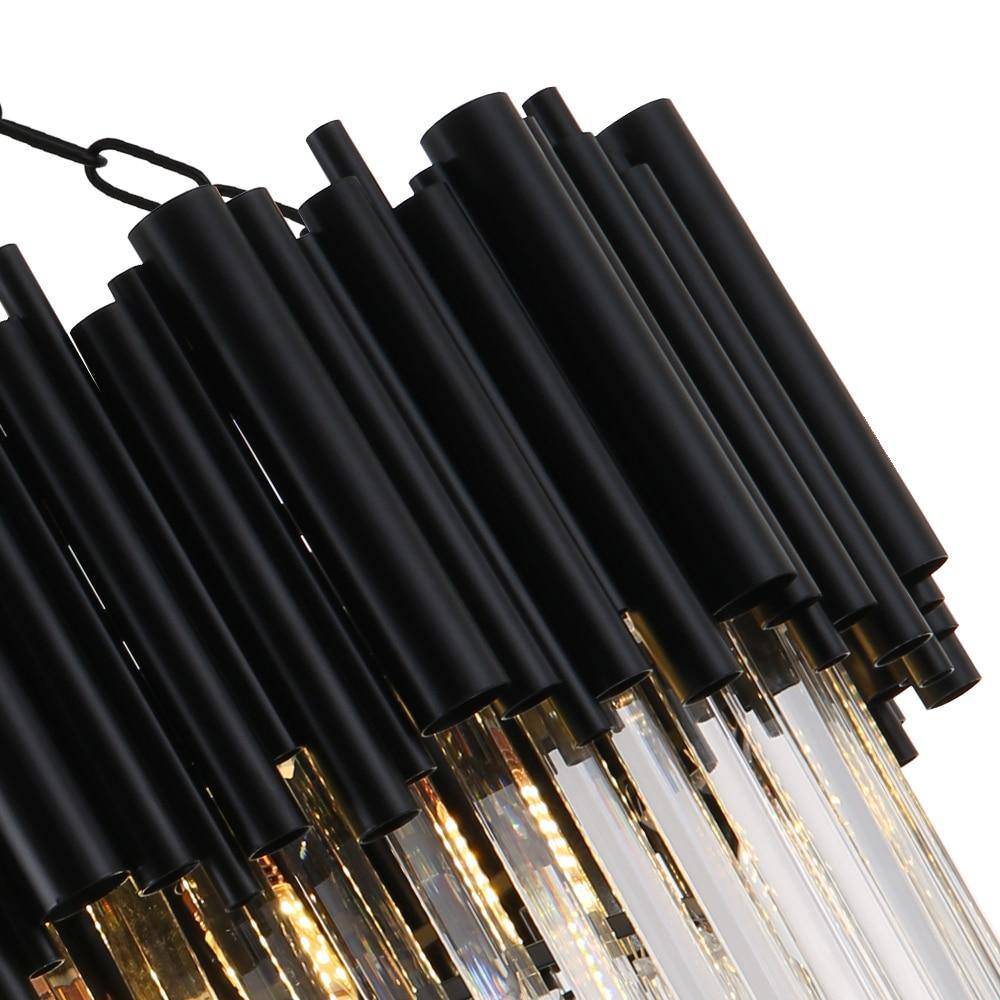 Black Crystal chandelier - Vale Bay for dining room view 4