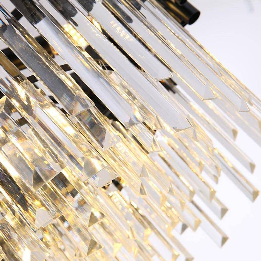 Black Crystal chandelier - Vale Bay for dining room view 7