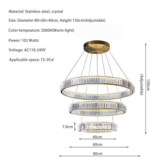Crystal Tiered chandelier - Hollis Bay for dining room view 4
