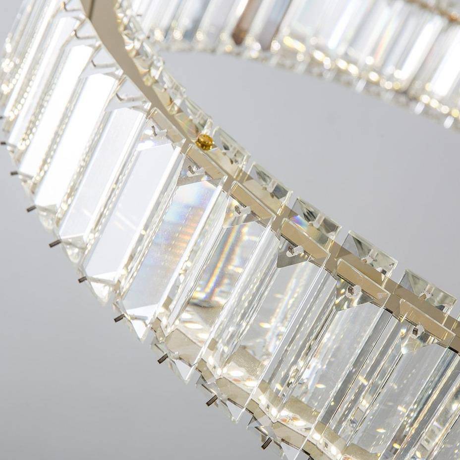 Crystal Round chandelier - Solene Bay for dining room view 4