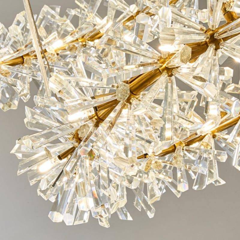 Crystal Round chandelier - Fiora House for dining room view 3