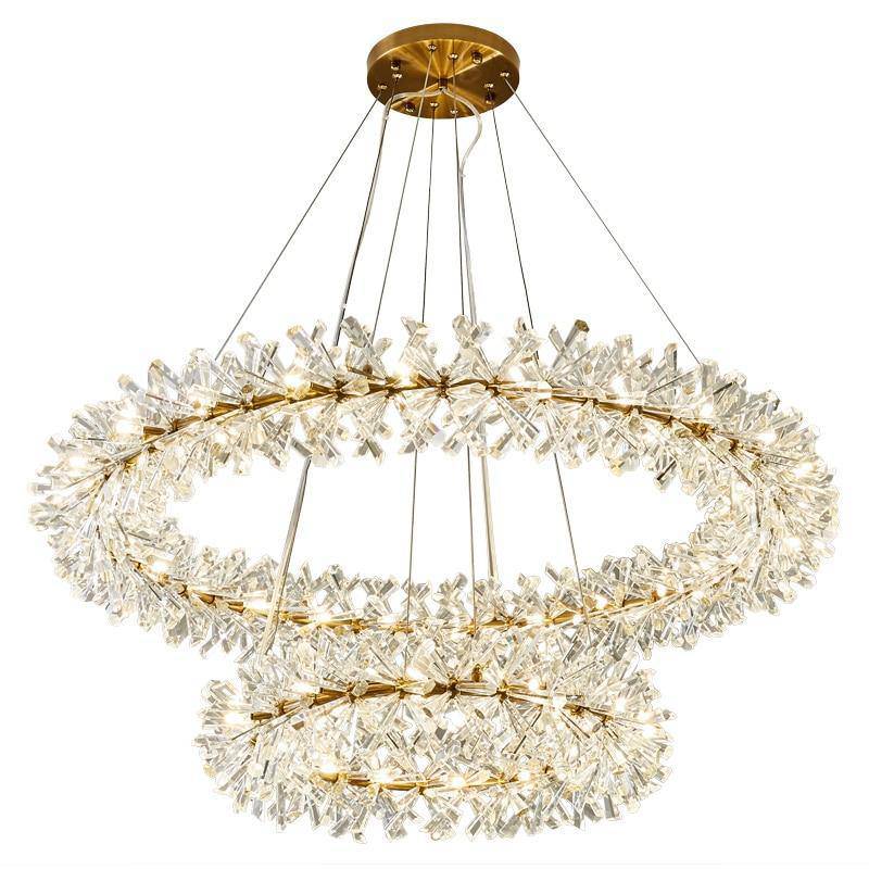 Crystal Round chandelier - Fiora House for dining room view 9