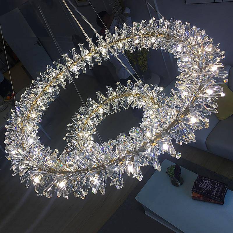Crystal Round chandelier - Fiora House for dining room view 7
