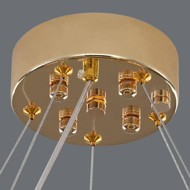 Clear Crystal chandelier - Petra Court for dining room view 6
