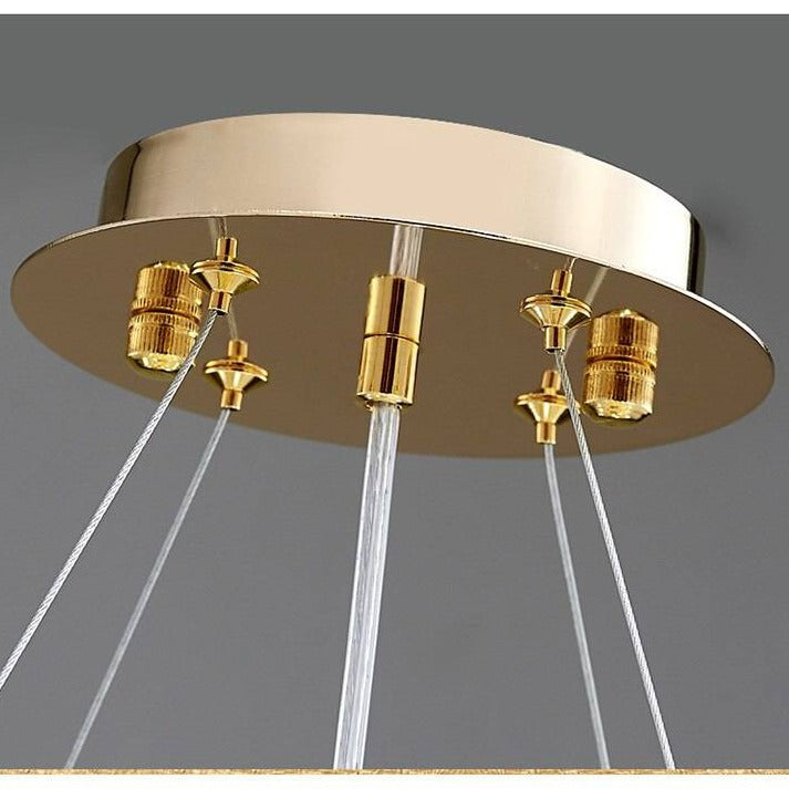 Glass chandelier - Haven Bay for dining room view 7