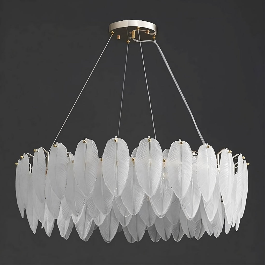 Glass chandelier - Haven Bay for dining room view 6
