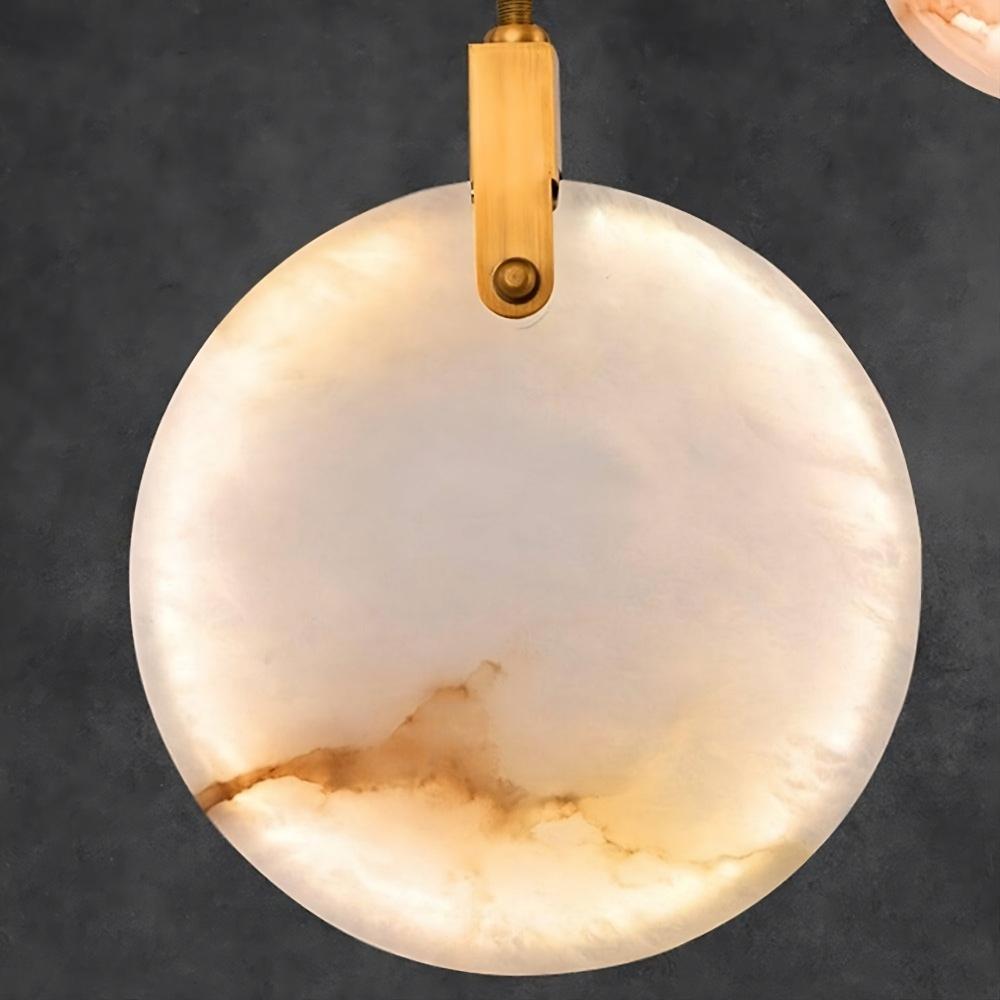 Natural Marble Linear chandelier - Piper Lane for dining room view 5