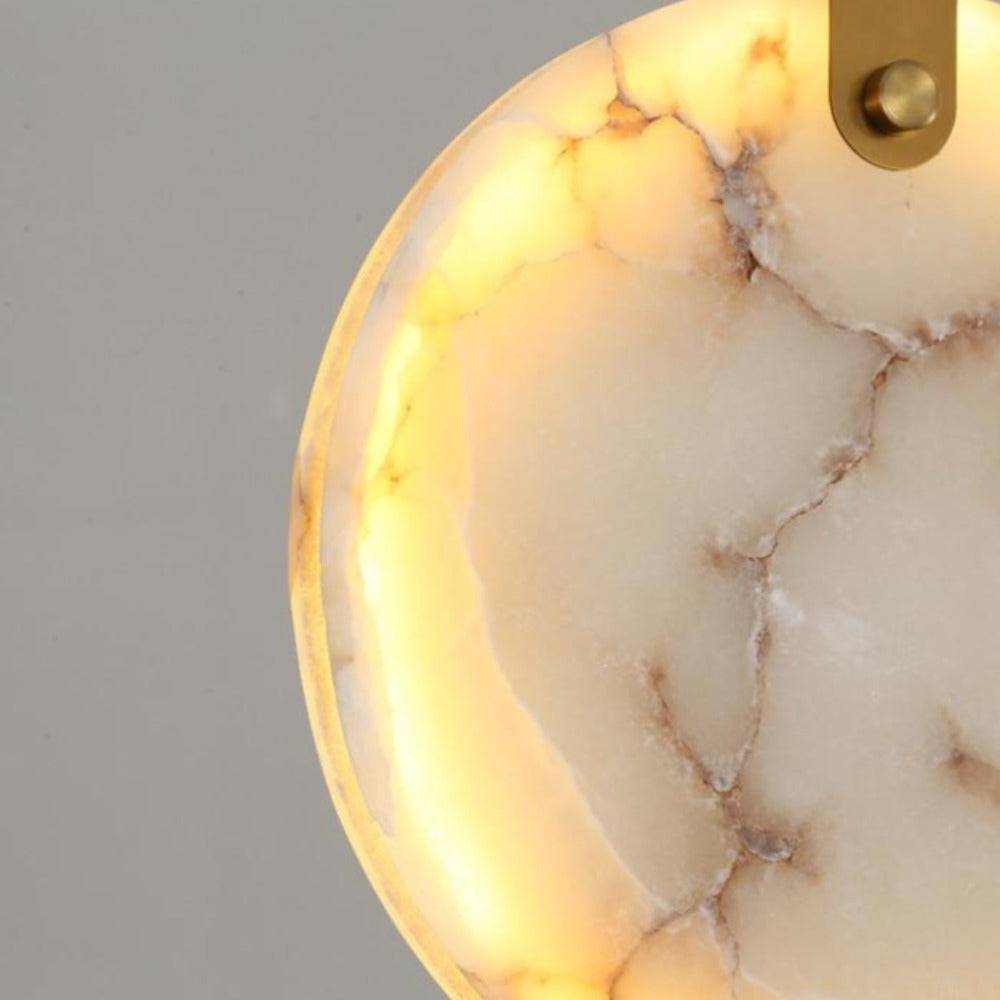 Natural Marble Linear chandelier - Piper Lane for dining room view 6