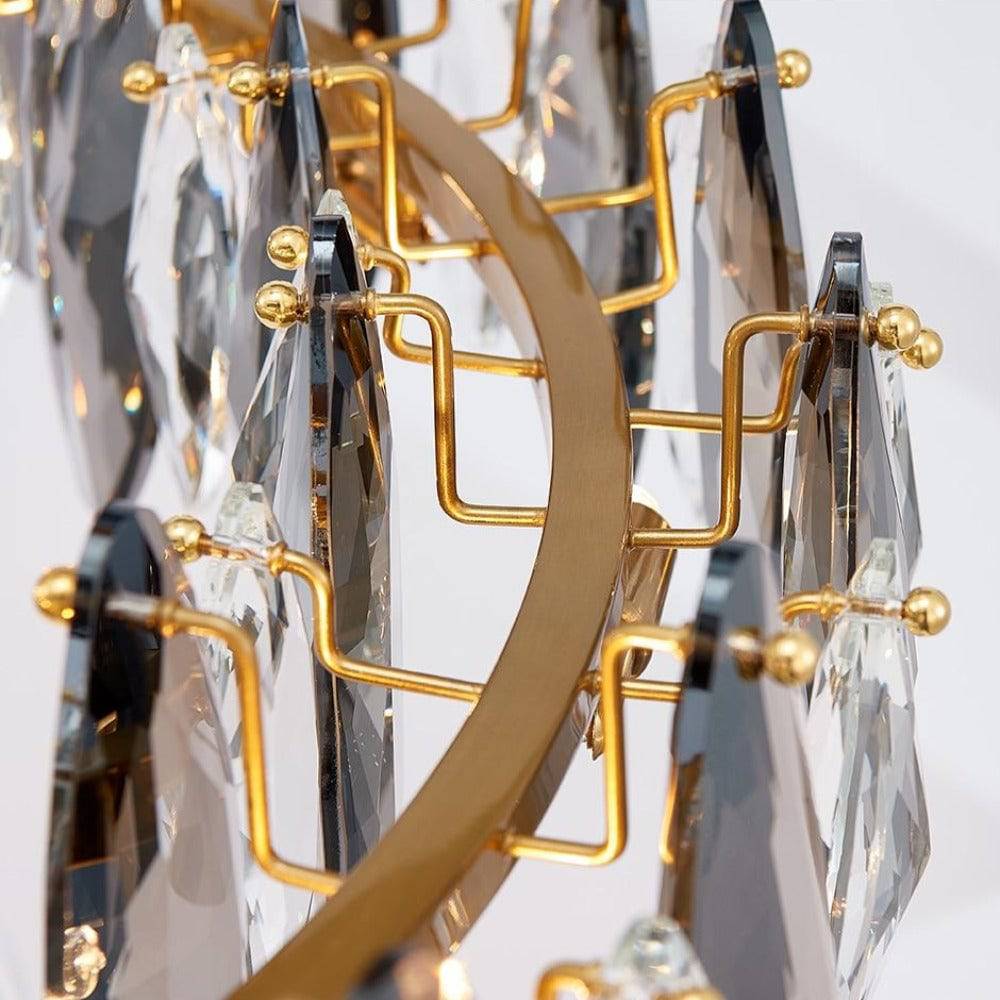 Polished Crystal Round chandelier - Siena House for dining room view 6