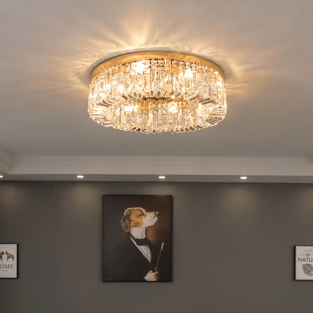 Clear Crystal chandelier - Maren Bay for dining room view 3