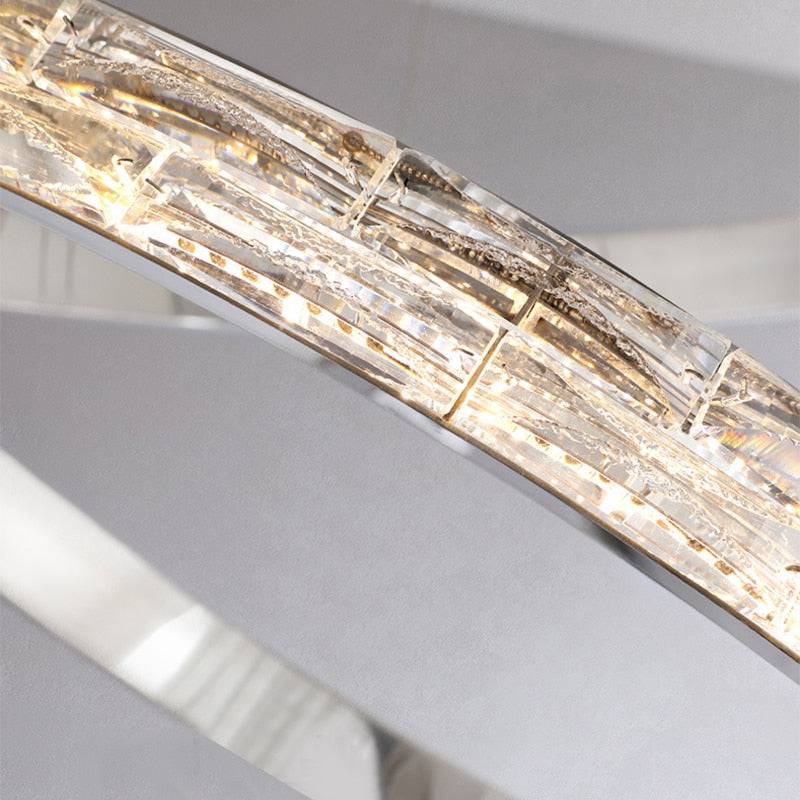 Clear Crystal Tiered chandelier - Livia Lane for dining room view 4