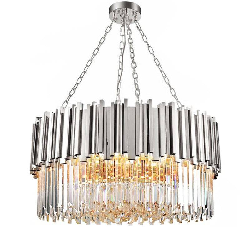 Clear Crystal Round chandelier - Dune House for dining room view 7