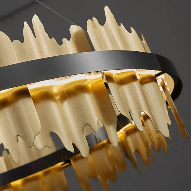 Brass Brass chandelier - Wren Bay for dining room view 5