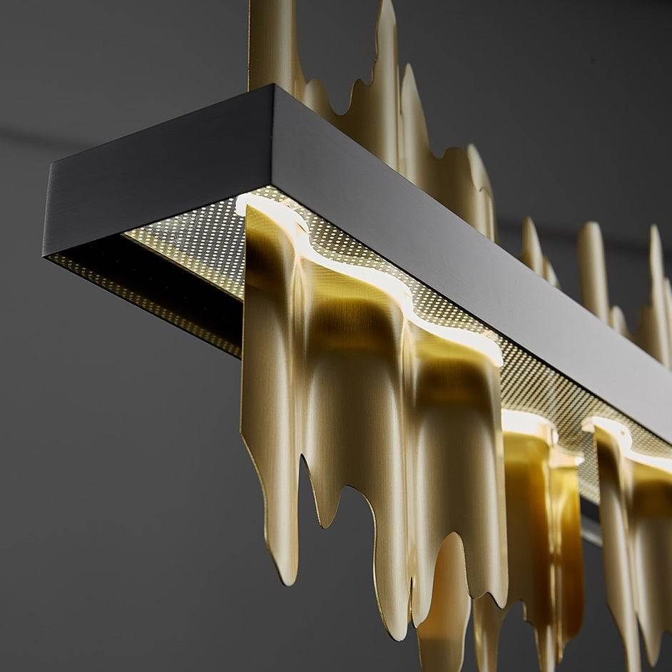 Brass Brass Round chandelier - Tessa Court for dining room view 3