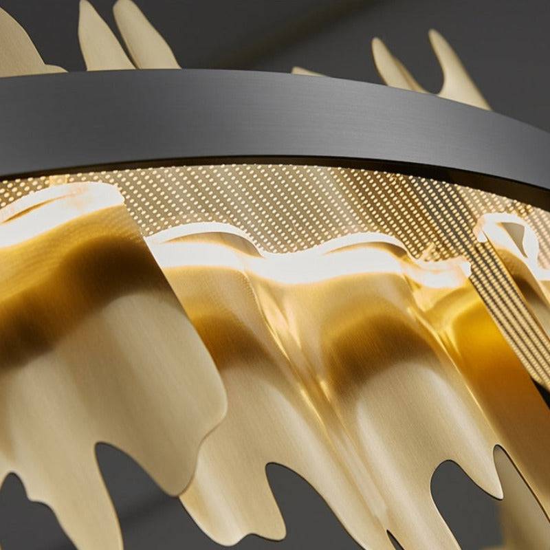 Brass Brass Tiered chandelier - Vesper House for dining room view 4