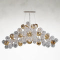 Brass Acrylic chandelier - Tova Stone for dining room view 1