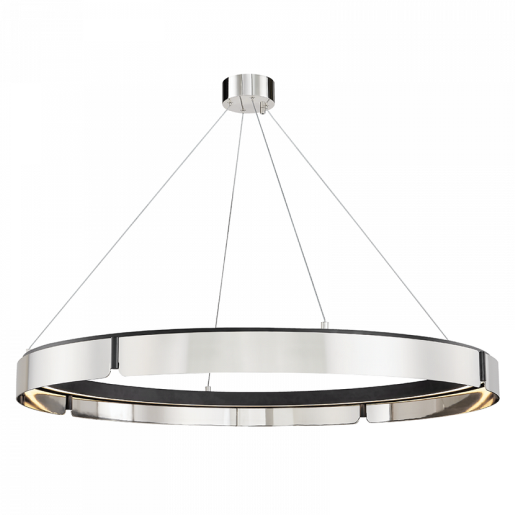 Black Alabaster Linear chandelier - Finch Meadow for dining room view 1