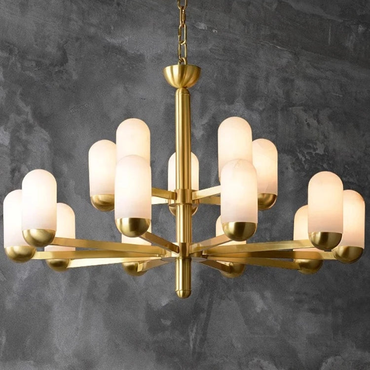 Brass Brass chandelier - Thalia House for dining room view 3