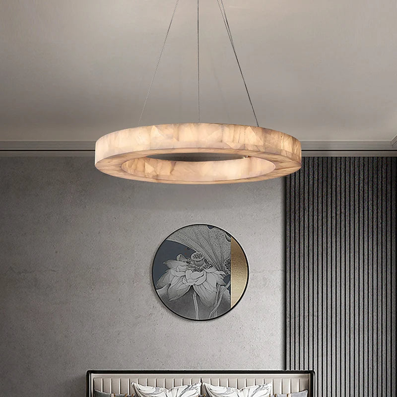 Natural Steel chandelier - Indra House for dining room view 1
