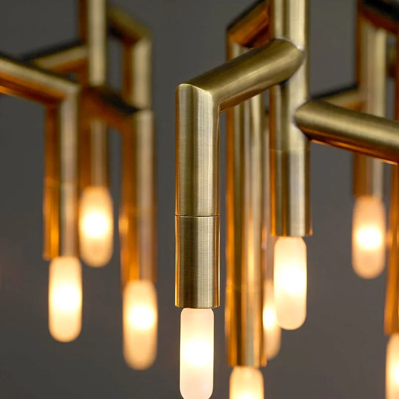 Steel chandelier - Ion Lane for dining room view 4