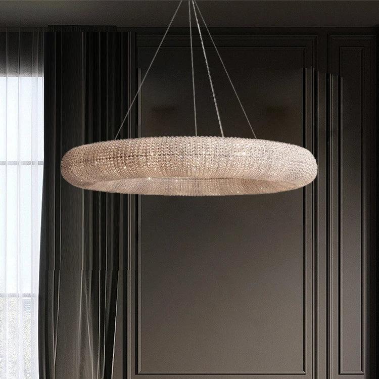 Clear Crystal chandelier - Zora House for dining room view 2