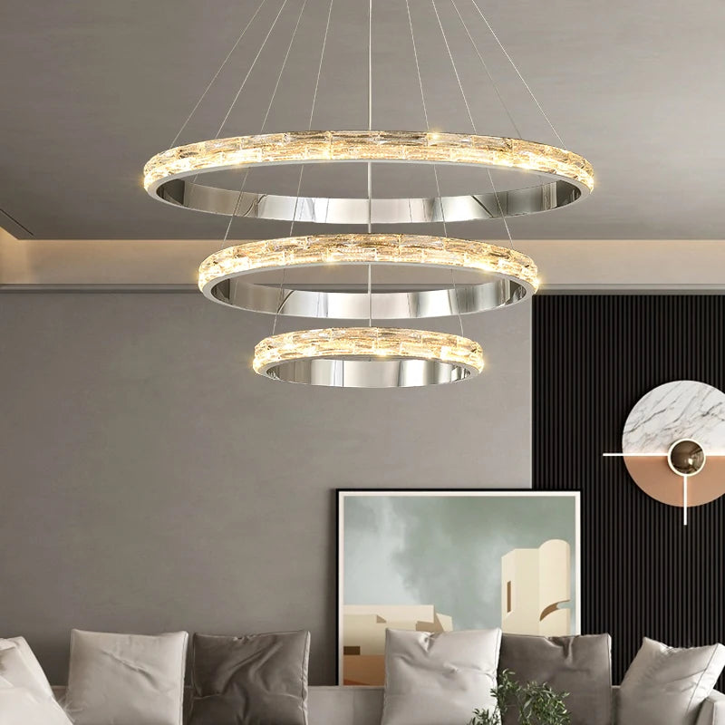 Clear Crystal Round chandelier - Oriel Bay for dining room view 5