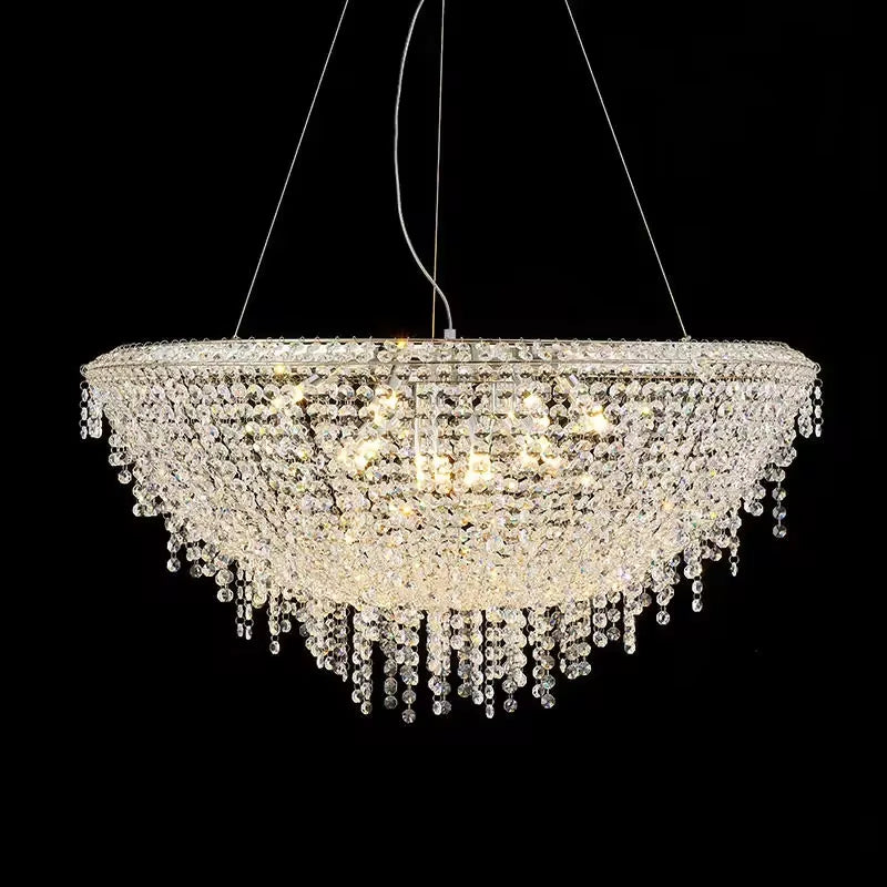 Clear Crystal chandelier - Finch Lane for dining room view 3