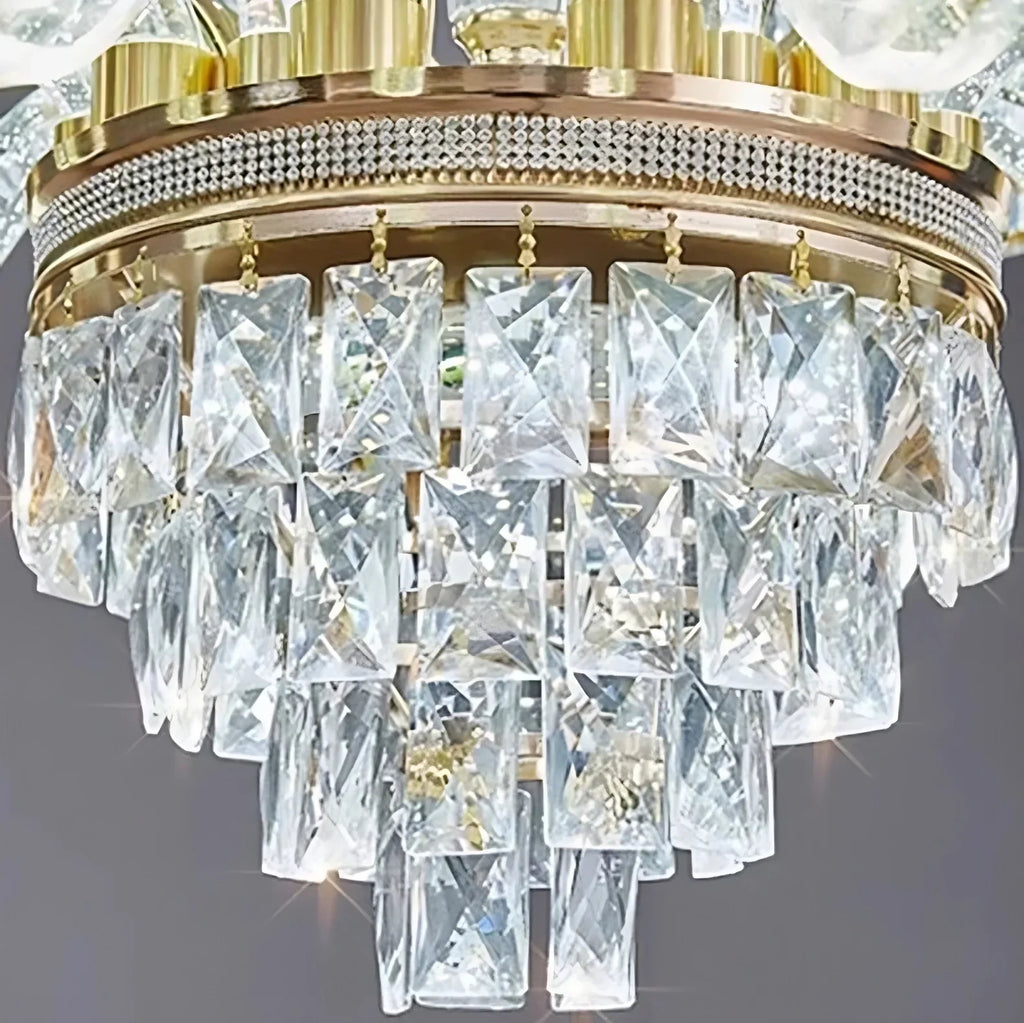White Crystal chandelier - Winslow House for dining room view 8