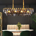 Gold Crystal chandelier - Zelia Bay for dining room view 1