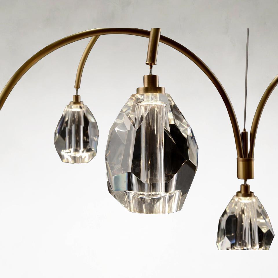 Brass Crystal chandelier - Kaia Ray for dining room view 3