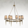 Bronze Acrylic chandelier - Zelia Stone for dining room view 1