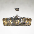 Iron Linear chandelier - Quinn Stone for dining room view 1