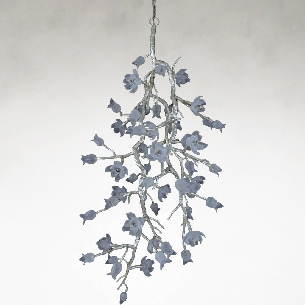 Silver Crystal chandelier - Viola Stone for dining room view 4