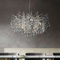 Clear Crystal chandelier - Fiora Court for dining room view 1